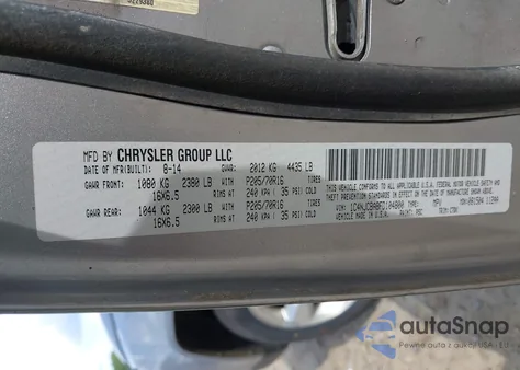 2015 Jeep Compass Sport z USA, uszkodzony, nr VIN 1C4NJCBA8FD104800